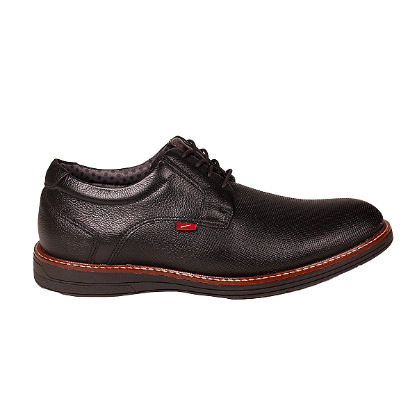 Sapato Social Oxford Couro Kingston Moda Masculino Ferracini 6152 Kingston