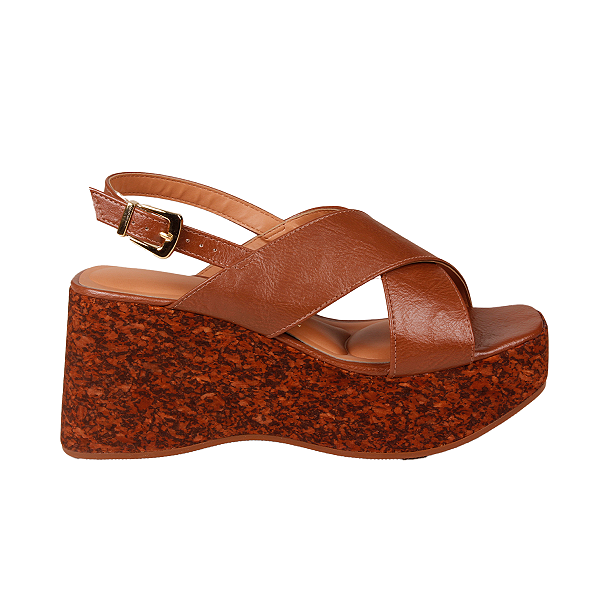 Sandália anabela Confortável Casual Leve Feminino Vizzano 6559101