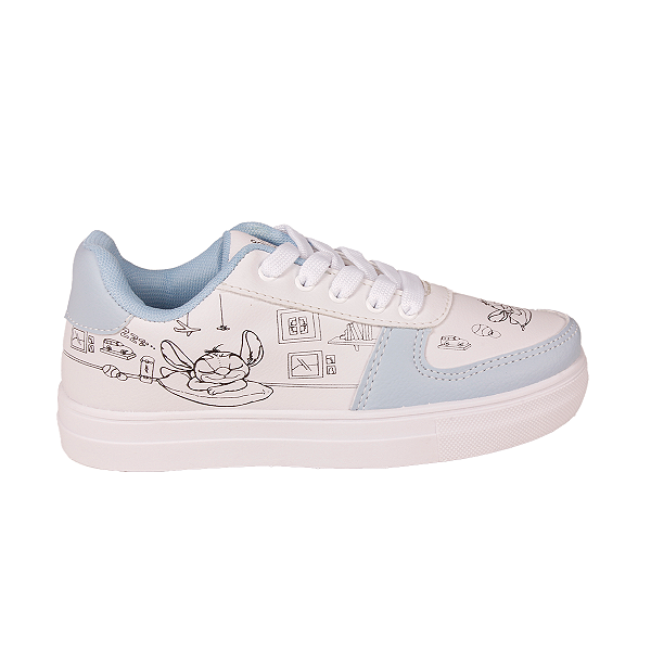 Tênis Casual Colorir Conforto Menina Slink Ai45-1100 Stitch