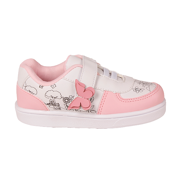 Tênis Menina Slink Ab-65-1100 Bb Borboleta