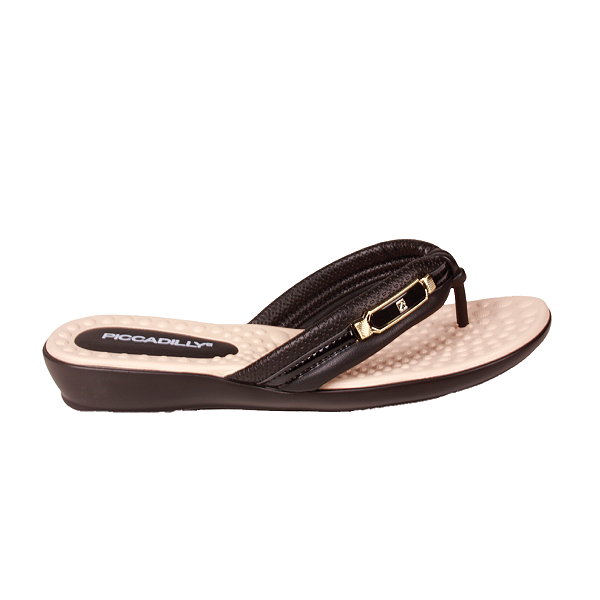 Tamanco Chinelo Anabela Conforto Esporão Feminino Piccadilly