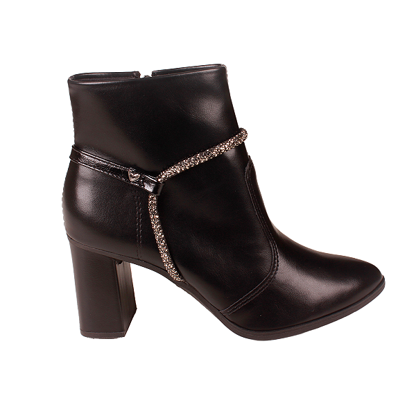 Bota Cano Baixo Salto Bloco Casual Feminino Mississipi J0355