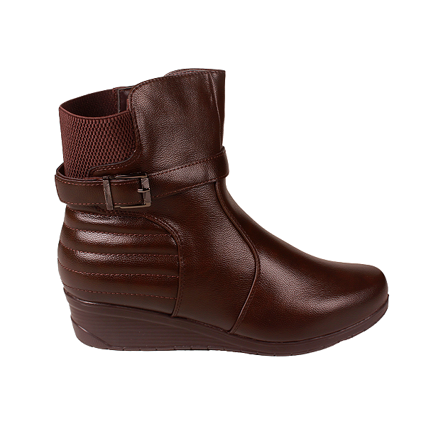 Bota Cano Baixo Confortável Original Moda Feminina Moon City 71105
