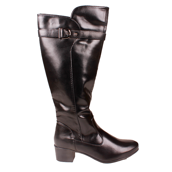 Bota Cano Alto Casual Moda Salto Bloco Feminino Moon City 72302