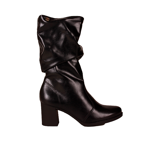 Bota Cano Médio Original Salto Bloco Feminino Dakota D2196