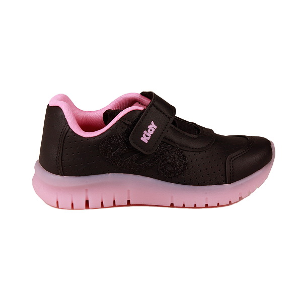 Tênis Casual Conforto Escola Moda Menina Kidy 0351113 Led