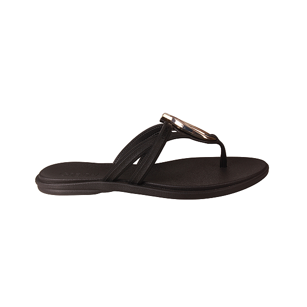 Rasteira Casual Confortável Metalizada Feminino Grendene 19450 Grendha Exuberancia