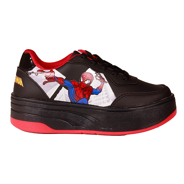 Tênis Patins Original Menino Marvel Homem Aranha Rodinha