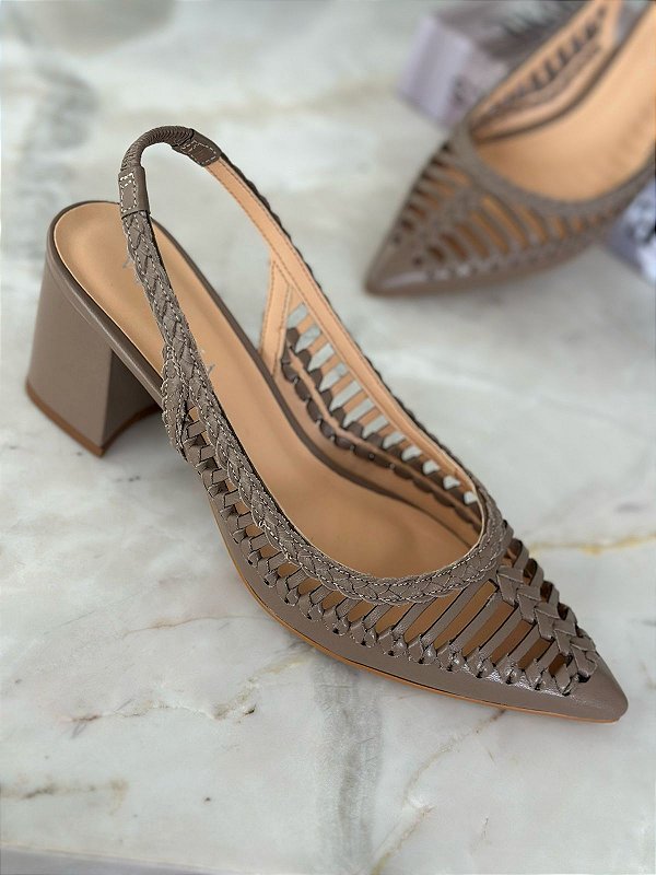 Scarpin Leca Grigio