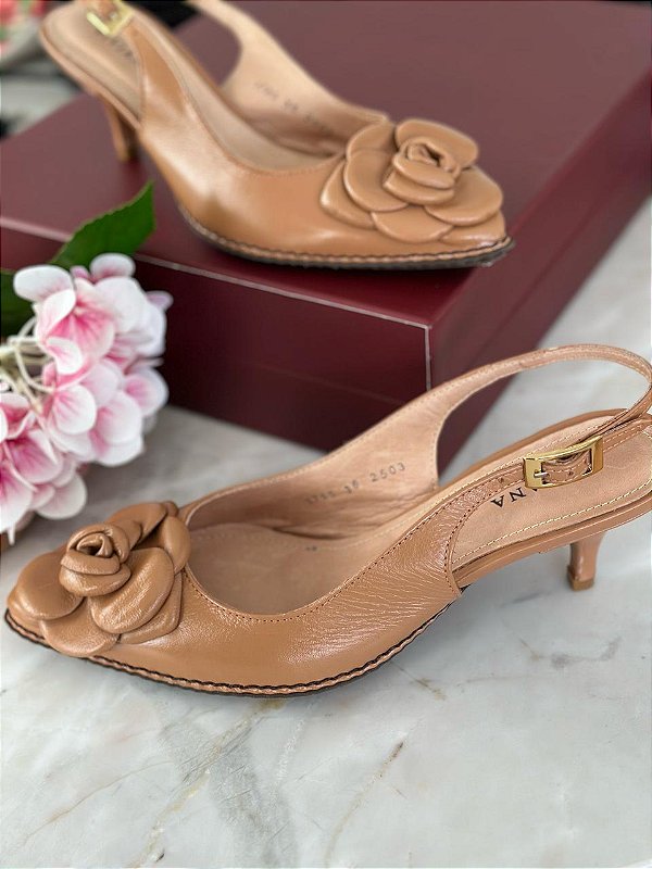Scarpin Flower Coconut