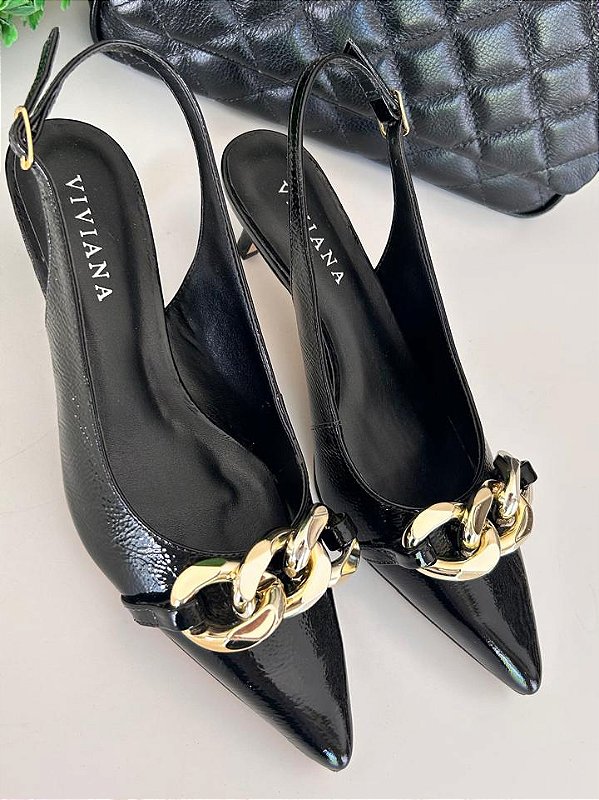 Scarpin Madison Preto