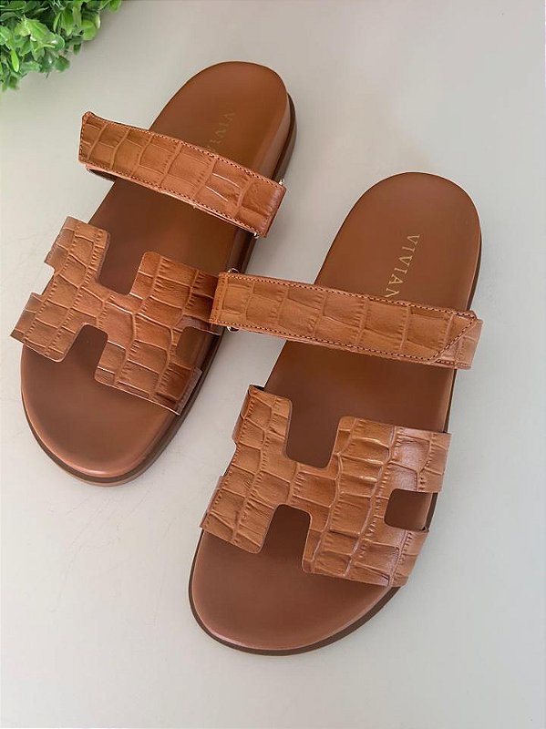 Papete Lyra Croco Âmbar