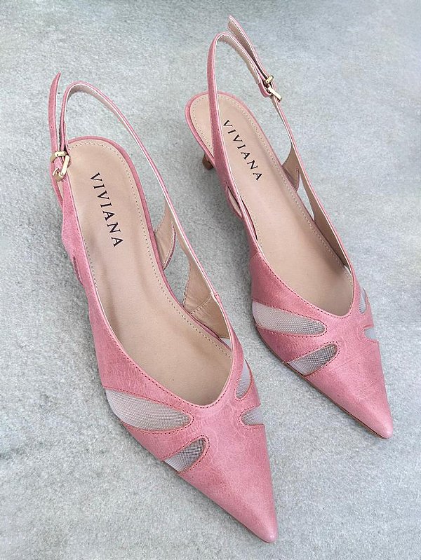 Scarpin Rebeca Rosa