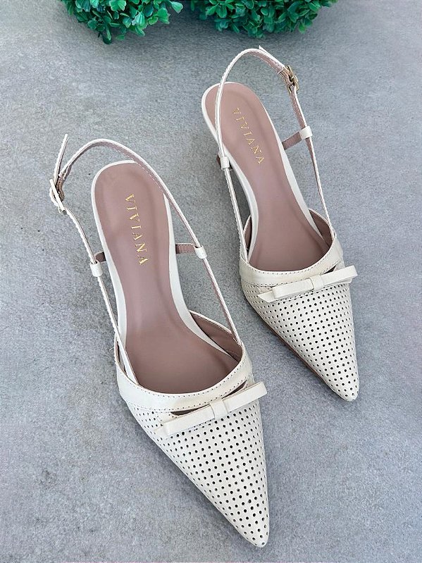 Scarpin Mariana Off White