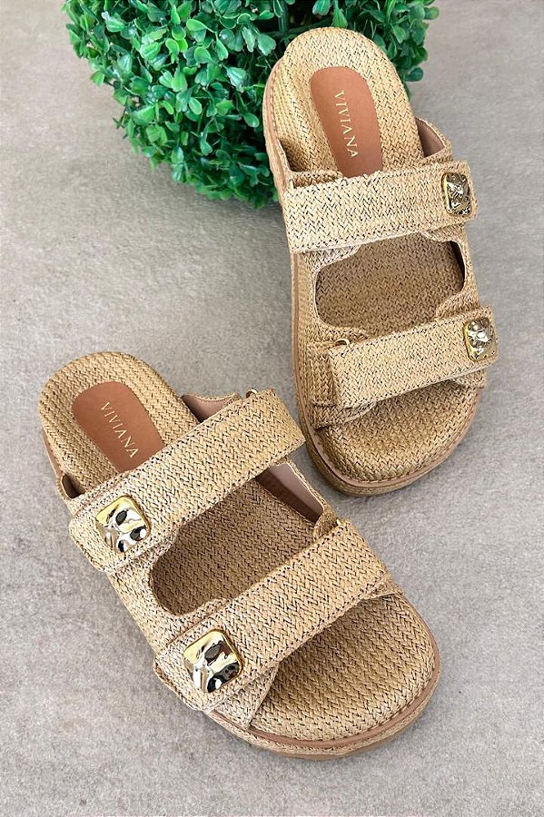 Papete Laguna Ráfia Bege