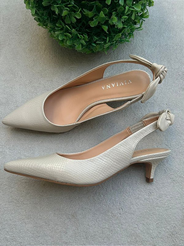 Scarpin Naomi Off White