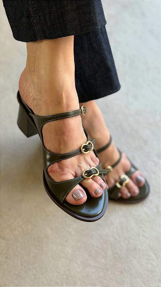 Verena Sandália Mule Oliva