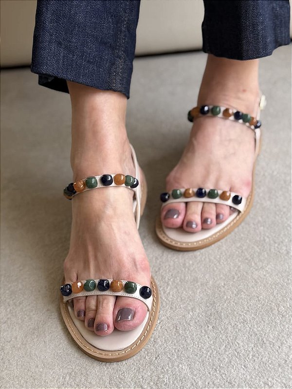 Rasteira Eloa Off White