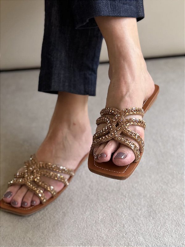 Rasteira Lilah Bronze