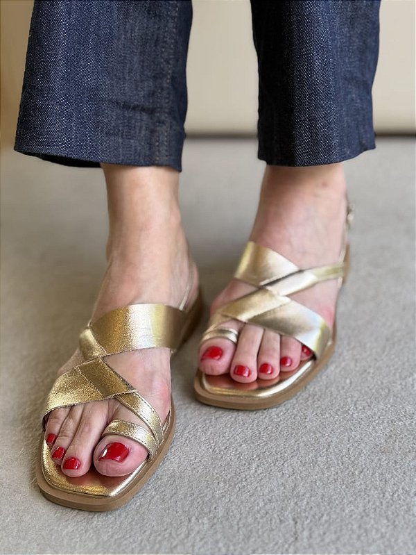 Sandália Helo Dourada