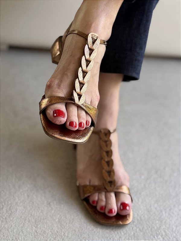 Sandália Biscuit Bronze