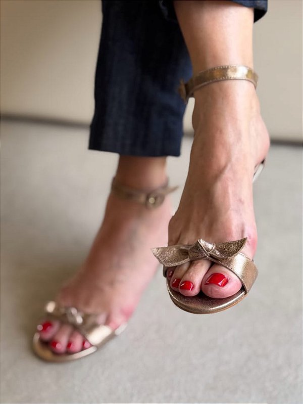 Sandália Lisie Prata Velho