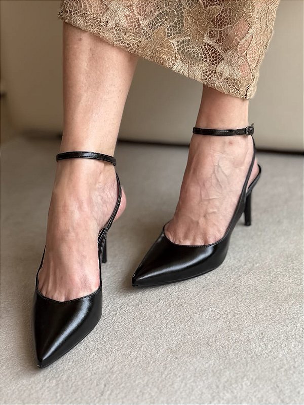 Scarpin Agnes Preto
