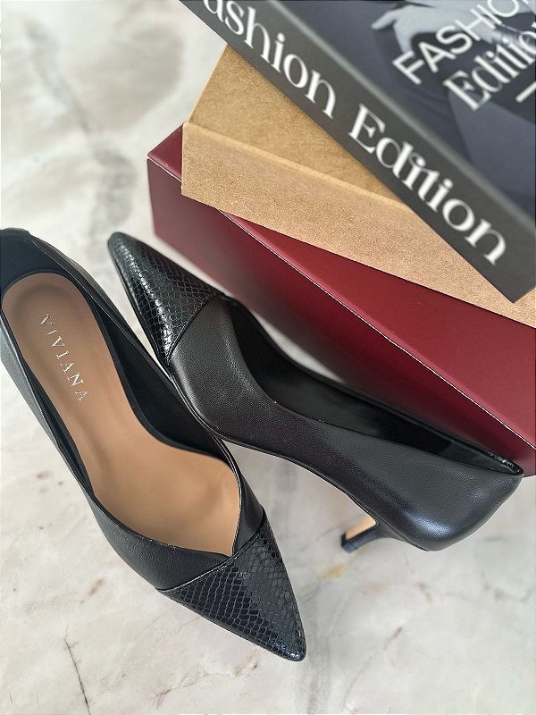 Scarpin Austin Preto