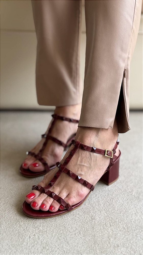 Sandália Maju Bordo