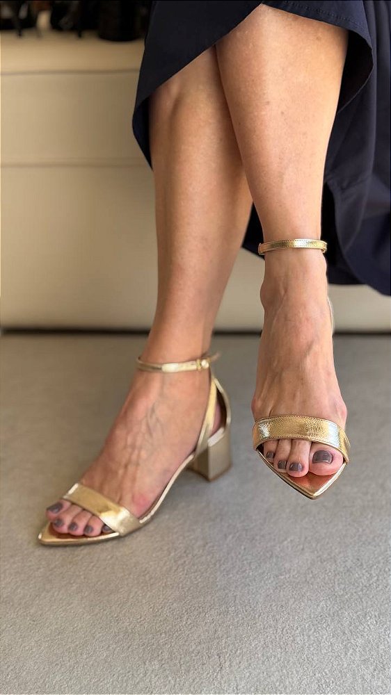 Sandália Taina Champagne