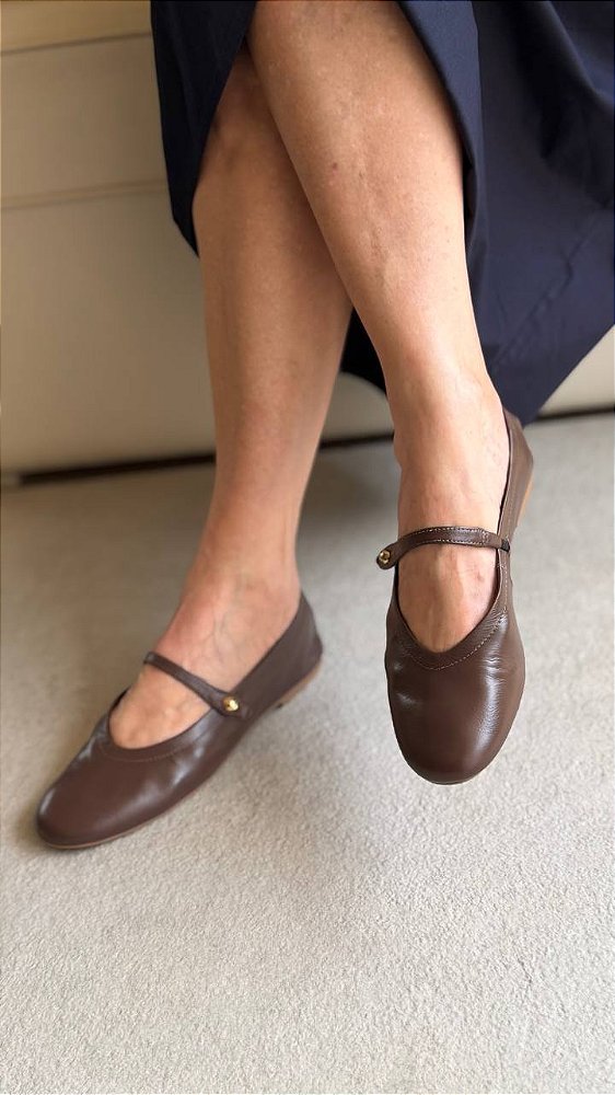 Sapatilha Mary Marrom