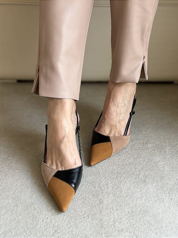 Scarpin slingback Cristina PretoeRose