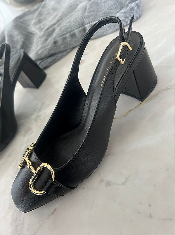 Scarpin Marina Preto