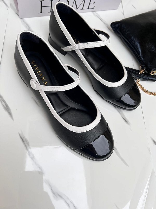 Sapatilha Blanche bicolor Preto e Branco