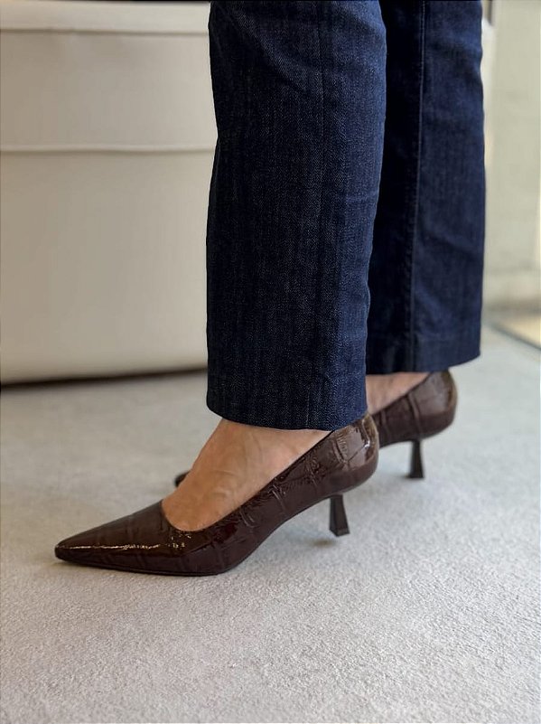 Scarpin Diana Brown