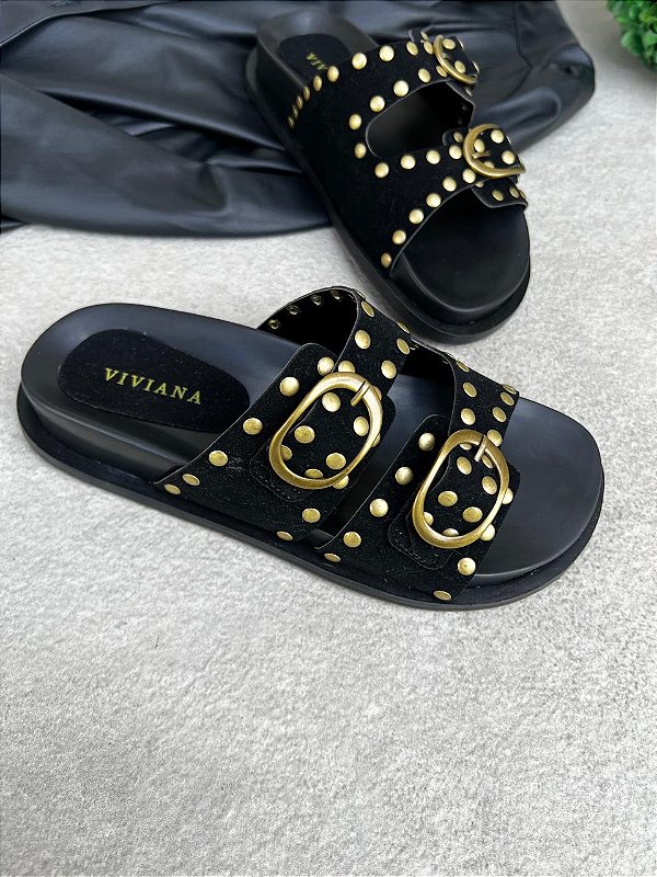 Papete Chelsea suede Preto