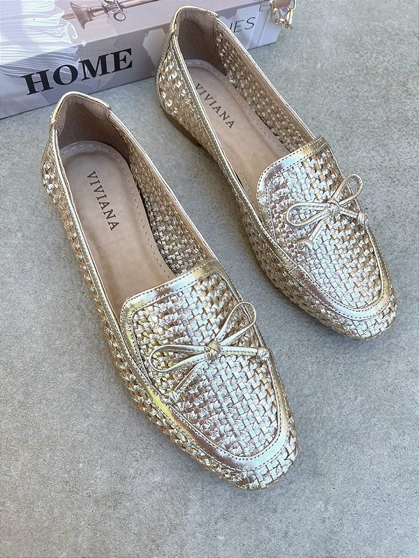Mocassim Lexie Ouro light