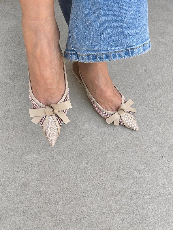 Scarpin Suzana Off White