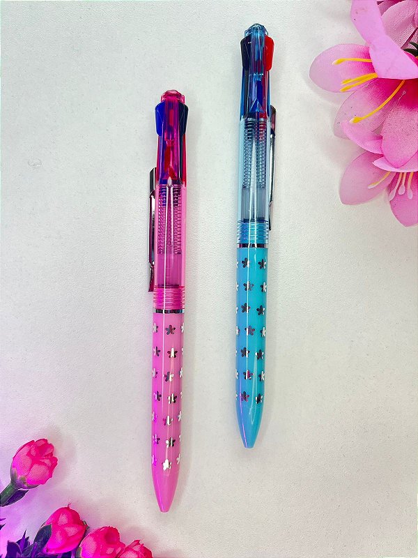 Caneta de 3 colores