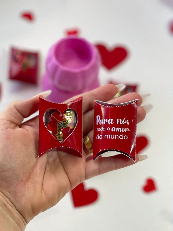 Embalagem formato almofada vazia - 15 unidades