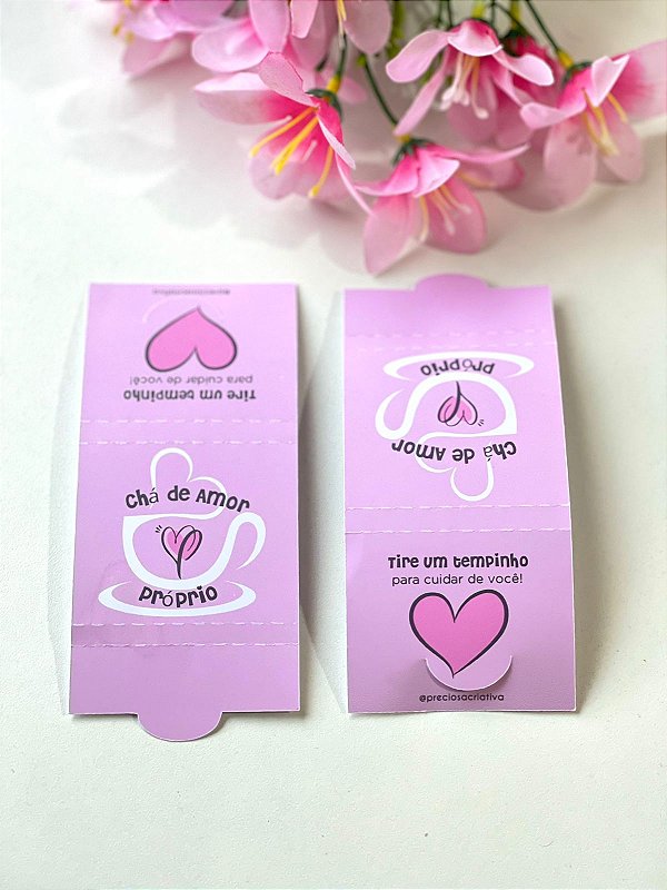 10 unid. Embalagem de chá personalizado