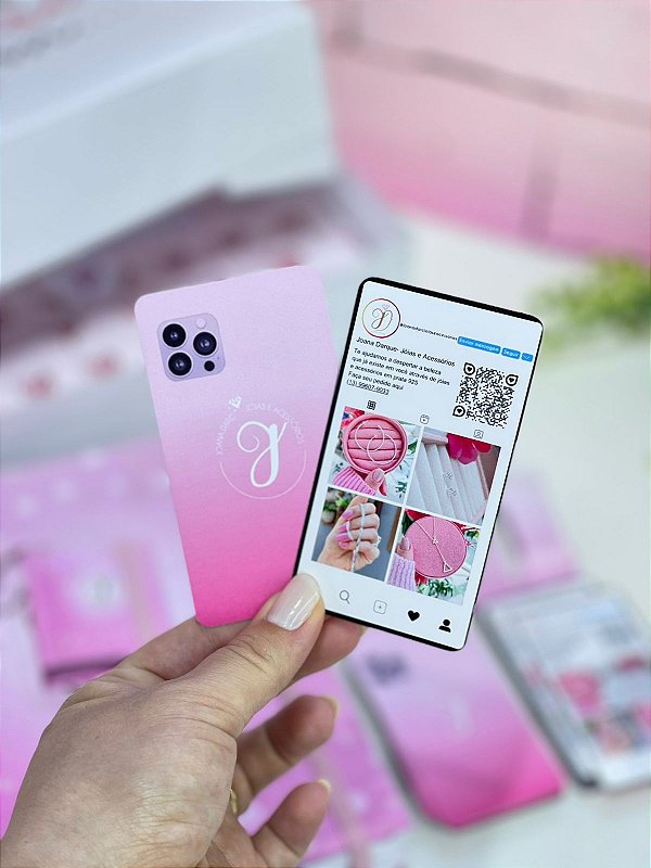 100  unidades - Cartão de visita feed do instagram