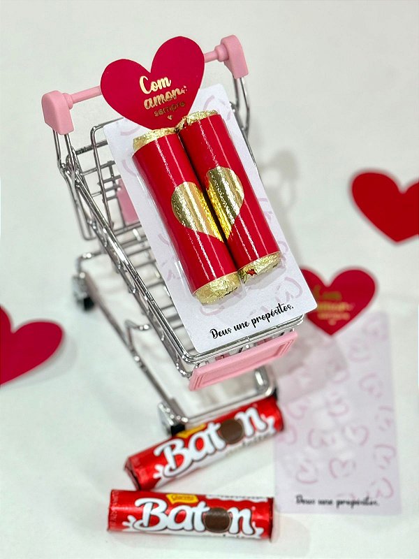 12 unidades - Card de luxo mimo para casais