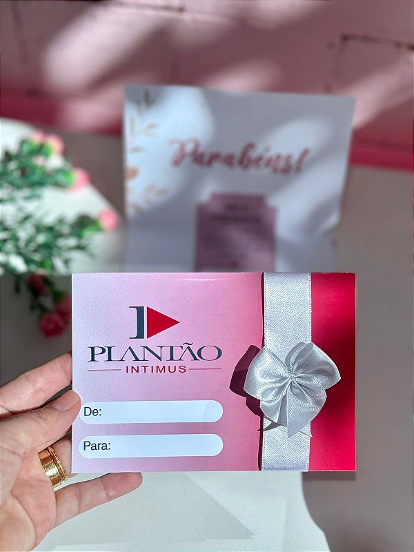 Kit - Cartas presente com laço