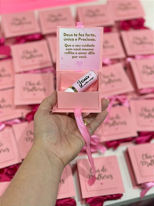 Mini caixinha livro com manteiga de cacau (10 unidades)