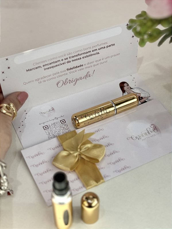 Body splash de luxo - Frasco VAZIO personalizado