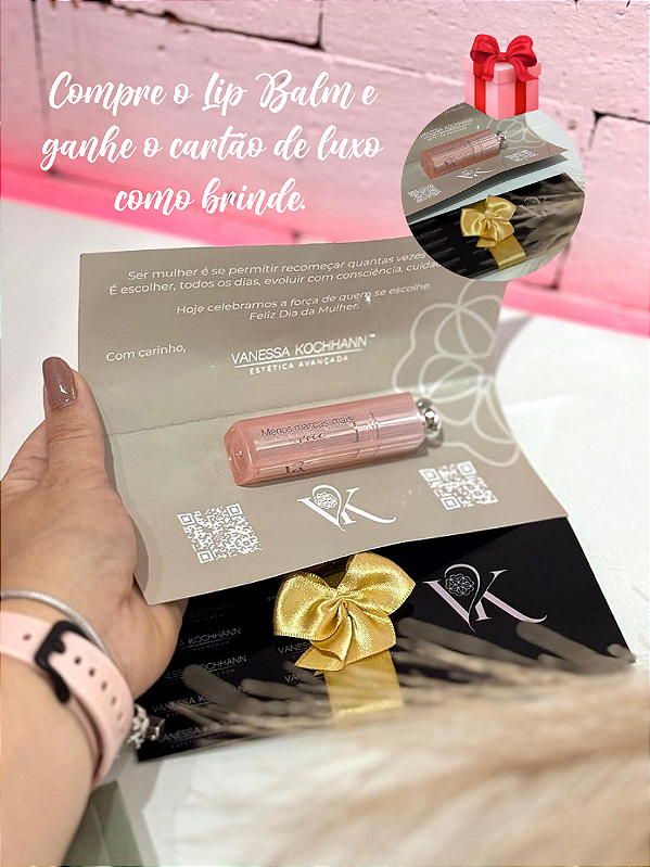 Lip Balm batom personalizado com cartão como BRINDE