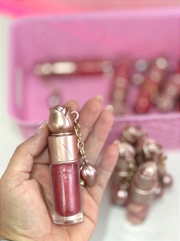 Gloss labial ponteira flor