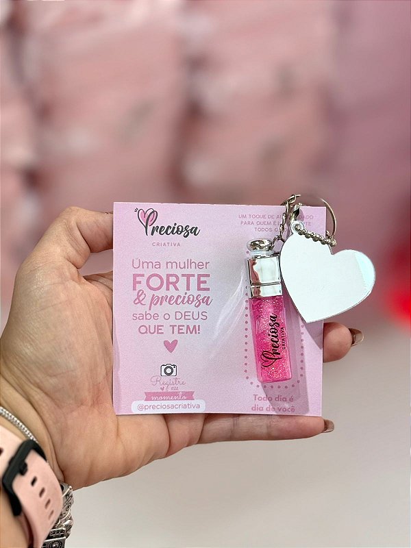 Mini gloss labial personalizado ponteira dior