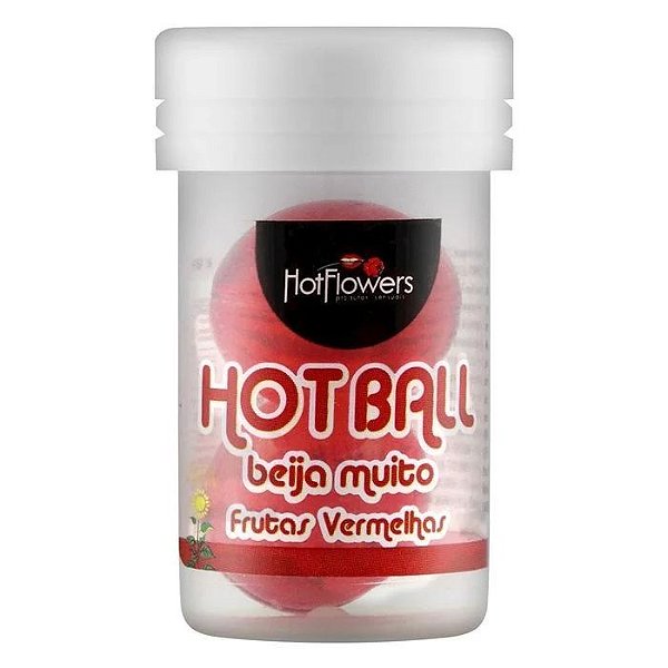 Bolinha Hot Ball Beijável Frutas Vermelhas 2uni